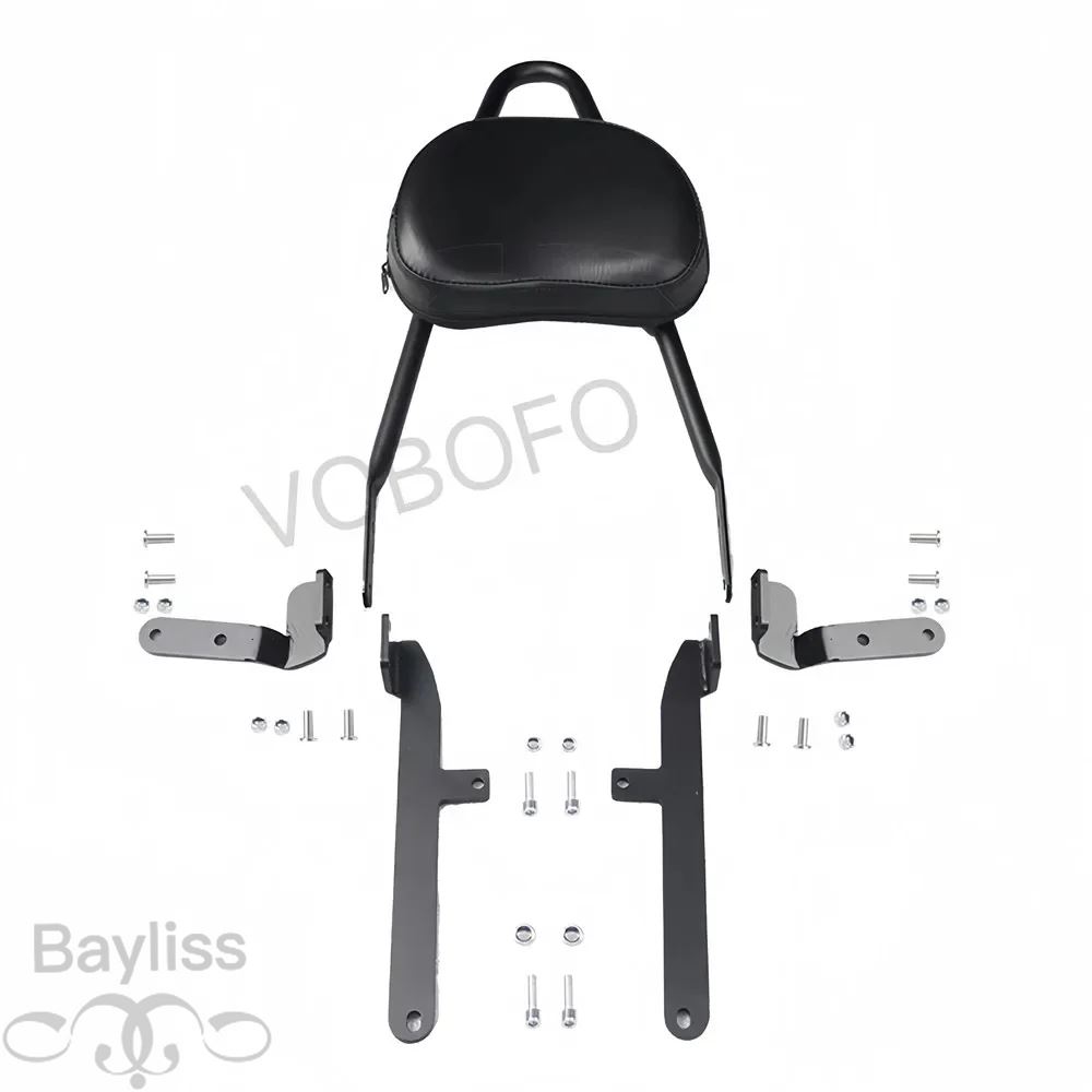 【並行輸入品】Loncin voge cu525 cu 525 CU-525用折りたたみ式ブラックバイク 二輪 リアウィングウエストクッション ランバークッションの画像