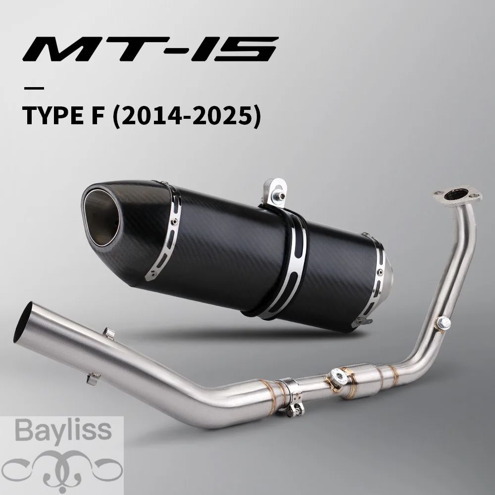 【並行輸入品】MT15 R15 V4 2014-2025 バイク用排気システム カスタムステンレスフロントパイプ 51MM レーシングエスケープマニホールドの画像