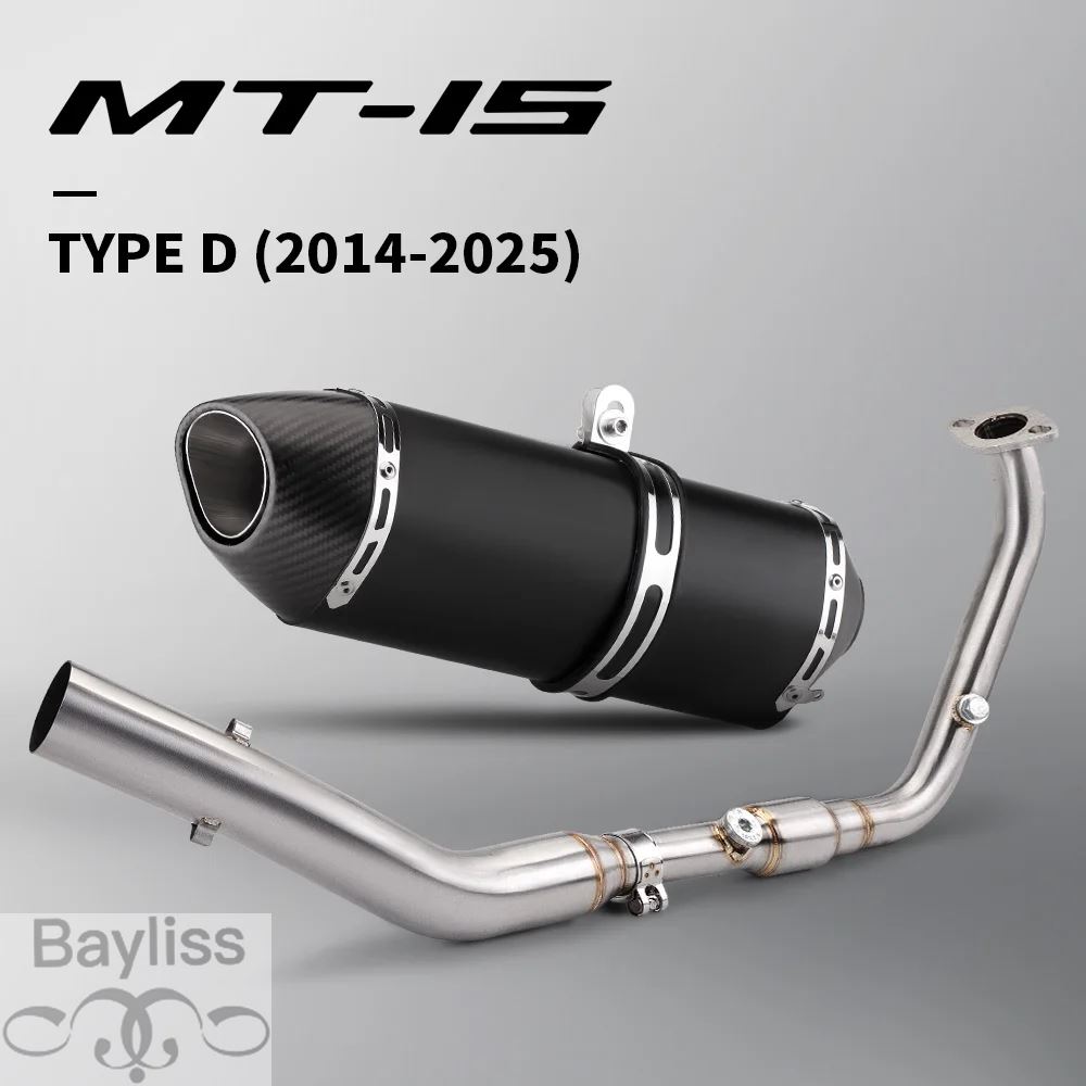 【並行輸入品】MT15 R15 V4 2014-2025 バイク用排気システム カスタムステンレスフロントパイプ 51MM レーシングエスケープマニホールドの画像