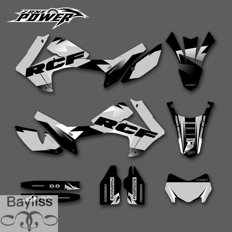 並行輸入品】POWERZONE モトクロスチームグラフィック背景ステッカー