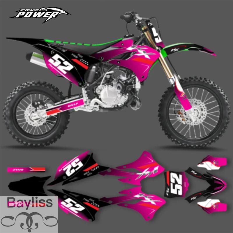 並行輸入品】Powerzone カスタムチームバイクグラフィック背景デカール