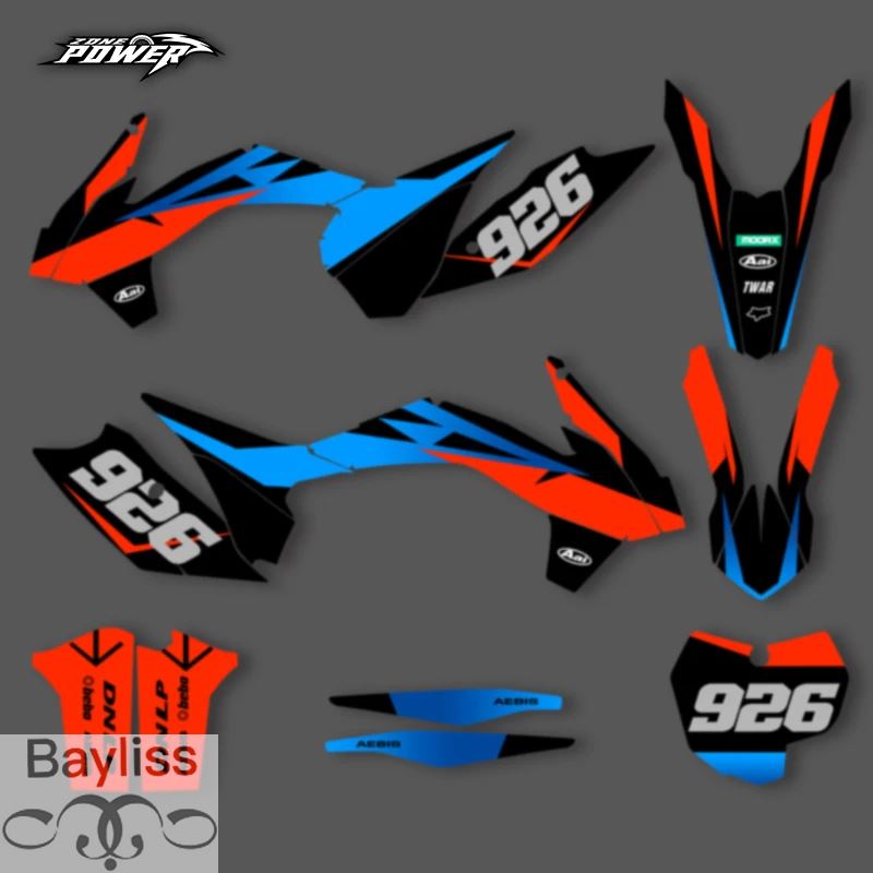 並行輸入品】Powerzoneカスタムチームデカールステッカーキット KTM