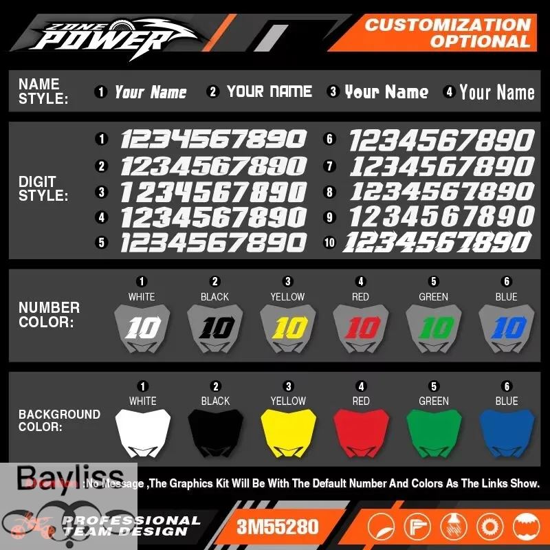 並行輸入品】Powerzone バイクグラフィックデカールステッカーキット