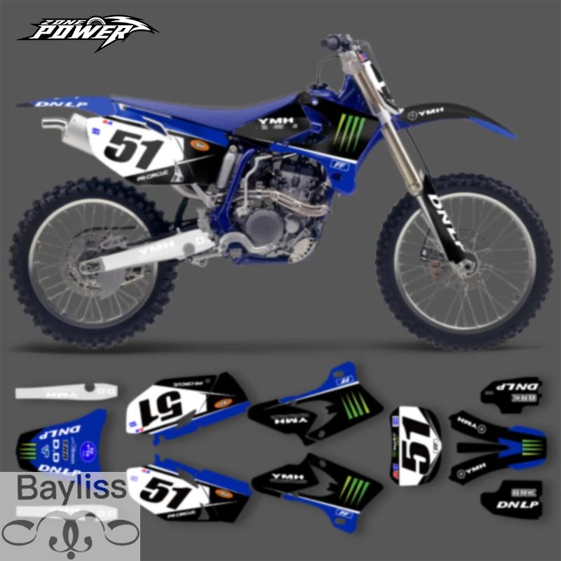 並行輸入品】パワーゾーンモトクロスグラフィックヤマハ YZ250F YZ450F