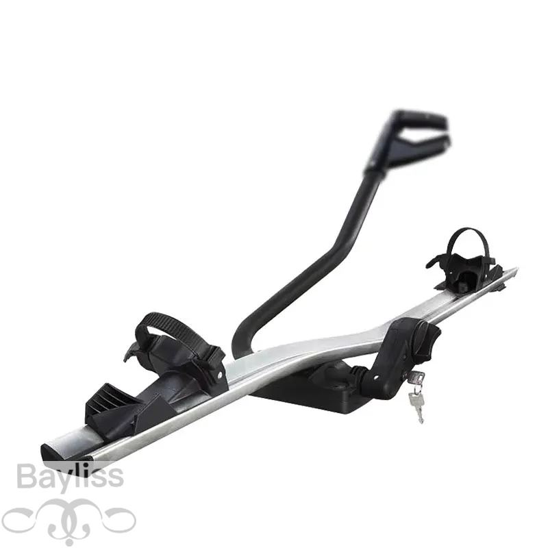 【並行輸入品】ルーフ自転車固定フレーム車両搭載マウンテンシングルフレーム合金バイクラック自転車キャリア SUV 車用_1