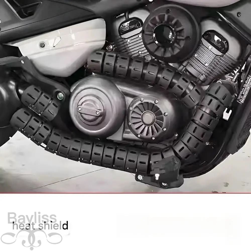 【並行輸入品】QJMOTOR BENDA バイクマフラー火傷防止カバー断熱カバーの画像