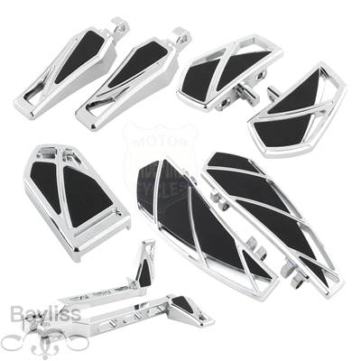 【並行輸入品】 バイクフロアボード ハーレーナソフテイル Phantalshift フットペグ ブレーキペダル交換用の画像