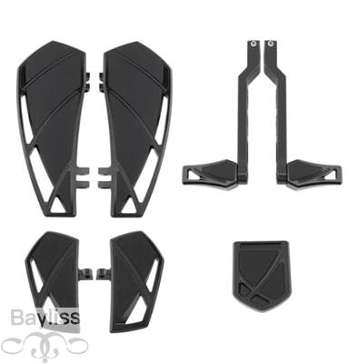 【並行輸入品】 バイクフロアボード ハーレーナソフテイル Phantalshift フットペグ ブレーキペダル交換用の画像