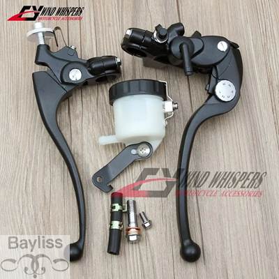 並行輸入品】 油圧ブレーキマスターシリンダー付きクラッチレバー 7/8