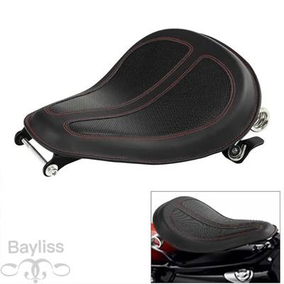 【並行輸入品】 ハーレースポーツスターxl 883 1200 sportster 1200 883 2004-2006用スプリングマウントブラケット付きソロライダーシートの画像