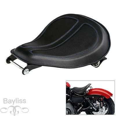 【並行輸入品】 ハーレースポーツスターxl 883 1200 sportster 1200 883 2004-2006用スプリングマウントブラケット付きソロライダーシートの画像
