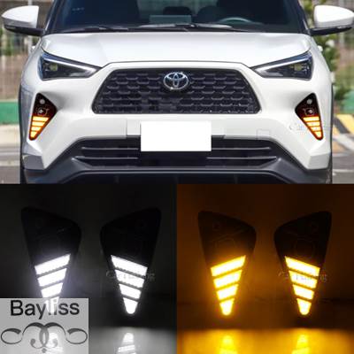 ヤリスクロス 純正 LH デイライト ウインカーランプ トヨタヤリスクロス用LEDカーライト DRL ダイナミックイエロー