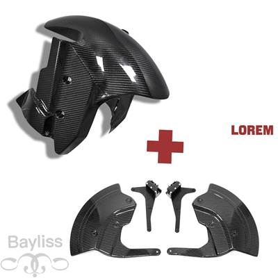並行輸入品】 バイク用カーボンフロントフェンダー マッドガード
