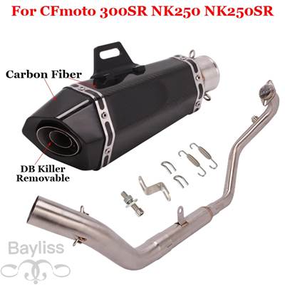 【並行輸入品】 バイク 二輪用エキゾーストサイレンサー cfoto nk250 nk250sr nk300 nk300sr 300sr用エキゾーストパイプ_5