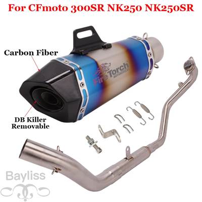 【並行輸入品】 バイク 二輪用エキゾーストサイレンサー cfoto nk250 nk250sr nk300 nk300sr 300sr用エキゾーストパイプ_7