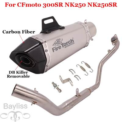 【並行輸入品】 バイク 二輪用エキゾーストサイレンサー cfoto nk250 nk250sr nk300 nk300sr 300sr用エキゾーストパイプ_4