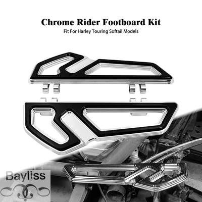 【並行輸入品】 ハーレーバイク 二輪フロントフットレスト ドライバーfloorboard ハーレーツーリング用フットペグelectraStreetglide Road softail flhの画像