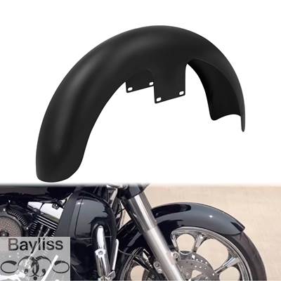 【並行輸入品】 バイク用19インチホイール用マットブラック ハーレーツーリング用 トライグライド限定 ストリート グライドバー hx 2014-21の画像