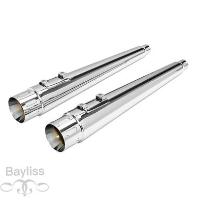 【並行輸入品】 ハーレー用バイク 二輪デュアルエキゾースト モデル1995-2016 2015 2014 2013 2012 11 ブラック ロードバイク 4インチ_7