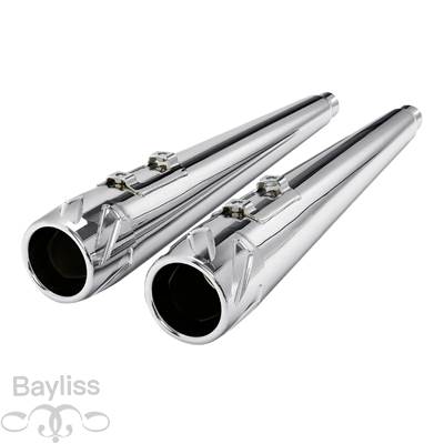 【並行輸入品】 ハーレー用バイク 二輪デュアルエキゾースト モデル1995-2016 2015 2014 2013 2012 11 ブラック ロードバイク 4インチ_10