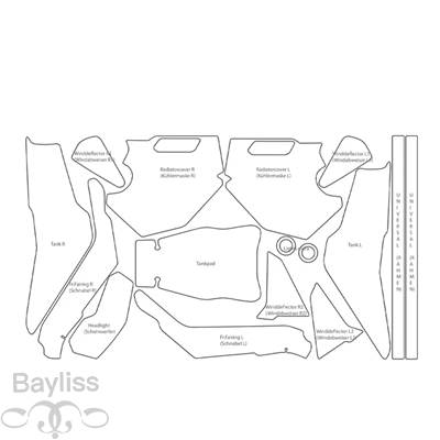 【並行輸入品】 Ppf-バイク用フル塗装ステッカー バイクボディアクセサリー バイク部品 bmw f900 gs f 900 gs v 2022の画像