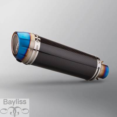 並行輸入品】 汎用エキゾーストサイレンサー 51mm カーボン DBキラー