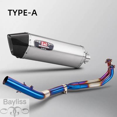 【並行輸入品】 バイク 二輪用エキゾーストシステム サイム Ll500用スリップオンチューブ リンクパイプ接続 オリジナル フルチタンの画像