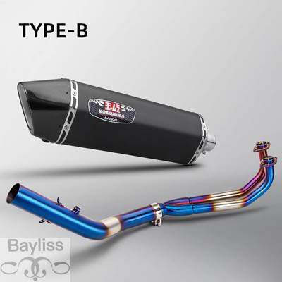 【並行輸入品】 バイク 二輪用エキゾーストシステム サイム Ll500用スリップオンチューブ リンクパイプ接続 オリジナル フルチタンの画像