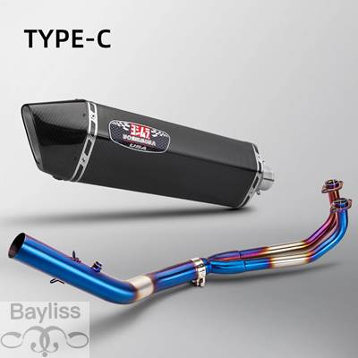 【並行輸入品】 バイク 二輪用エキゾーストシステム サイム Ll500用スリップオンチューブ リンクパイプ接続 オリジナル フルチタンの画像