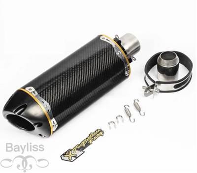【並行輸入品】 汎用バイク 二輪カーボンエキゾーストパイプ バイク 二輪エキゾースト 2つマフラーユニット 51mm cbr600 z900 gsxr150 cbr300 r11 r6の画像