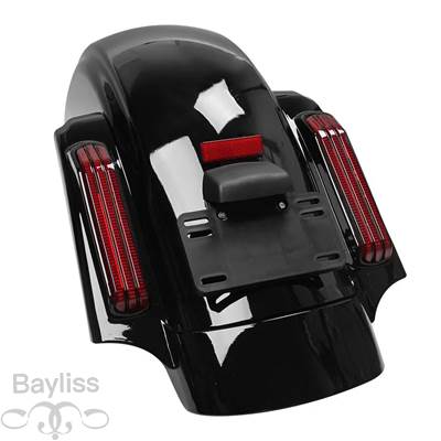 【並行輸入品】 バイク用LEDリアマッドガード エクステンション cvoスタイル ハーレーツーリング ストリート グライドバー 2014-2023_1