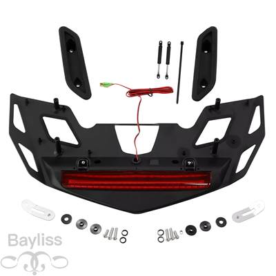 【並行輸入品】 ホンダゴールドウイング1800 gl1800 2021-2023 LEDブレーキライト付きバイクリアトランクラゲッジラックの画像