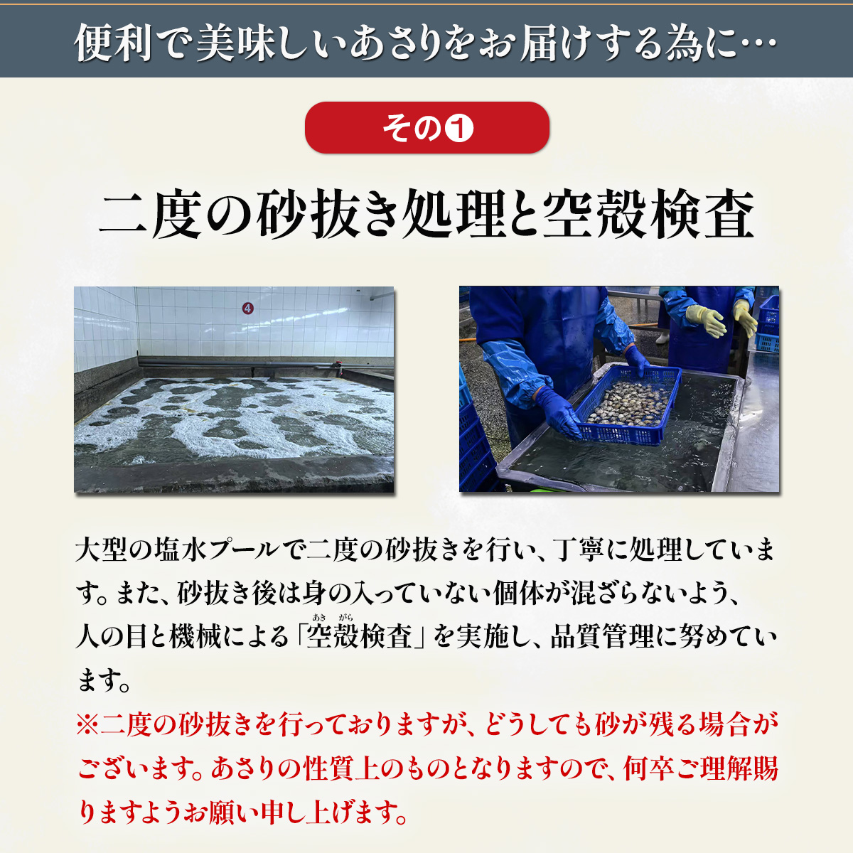 殻付き あさり 1kg(500g×2袋) 砂抜き済 加熱済 Lサイズ アサリ 爆買 関連画像2