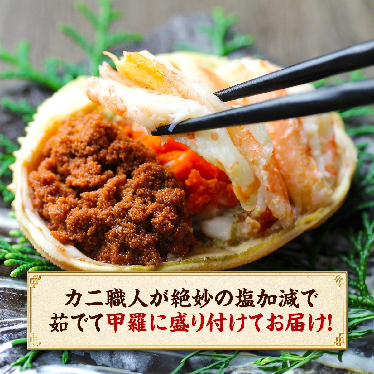 甲羅組 越前/松葉せいこがに甲羅盛り 小サイズ×3個 セイコガニ こっぺ 