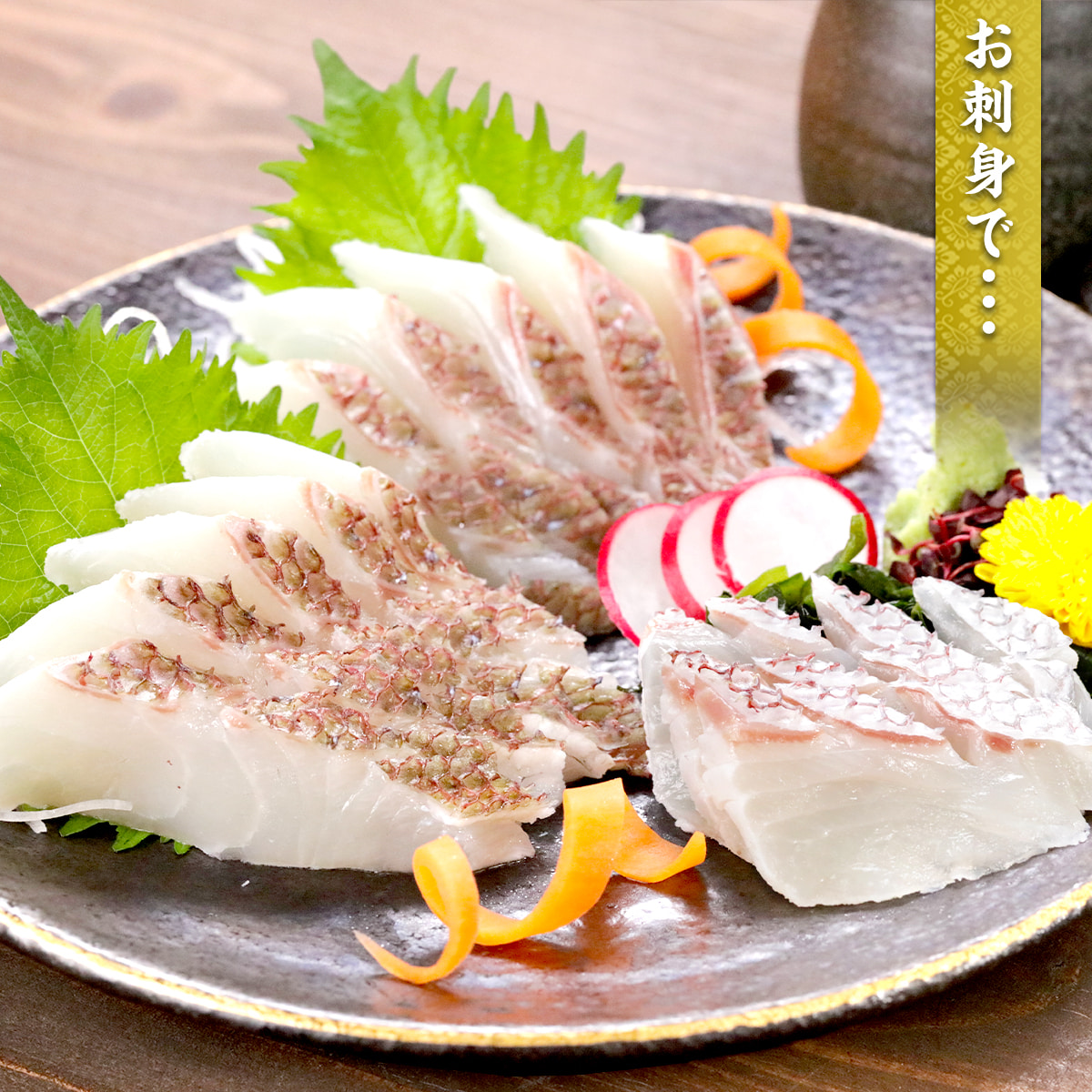 お刺身で