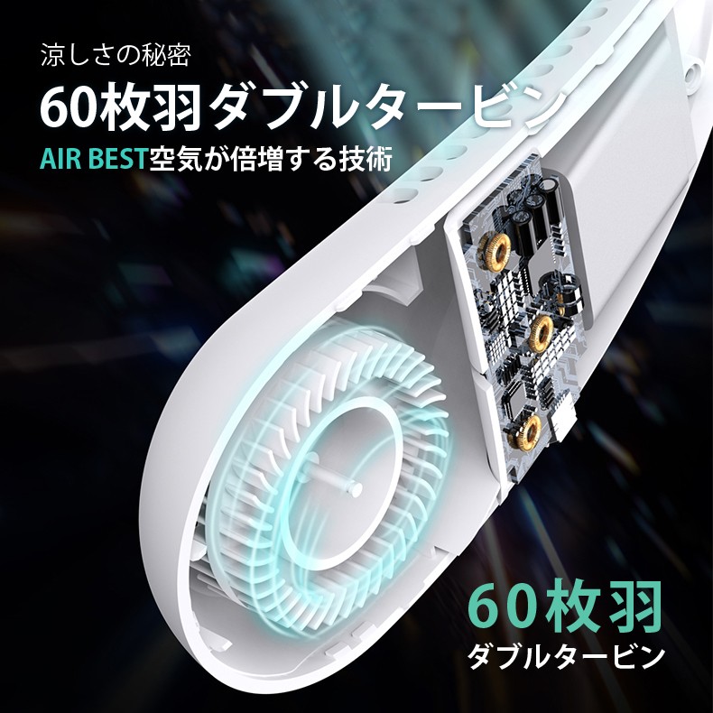 首掛け扇風機 羽根なし くびかけ扇風機 扇風機 首かけ ネックファン ポータブル扇風機 USB充電式 3段階風量調節 扇風機 首掛け 羽なし ファン  携帯 軽量 小型 : fsgjm6 : 宏盛商店 - 通販 - Yahoo!ショッピング