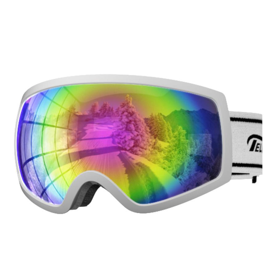 スノーゴーグル スキー スノーボード スポーツ用 W球面レンズ 耐衝撃