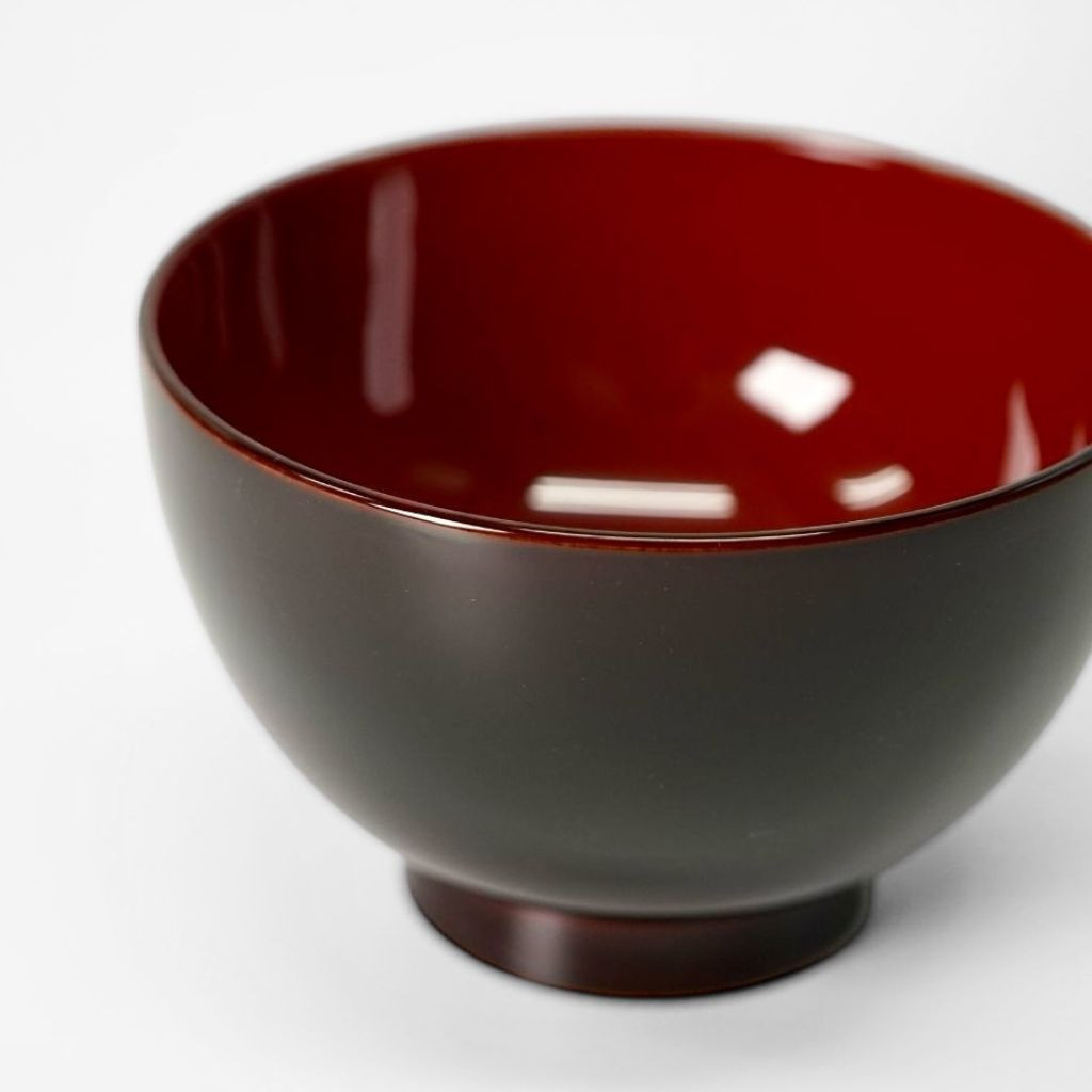 越前塗 食洗機対応 仙才汁椀 溜内朱 日本製 木製 普段使い お椀 漆塗り
