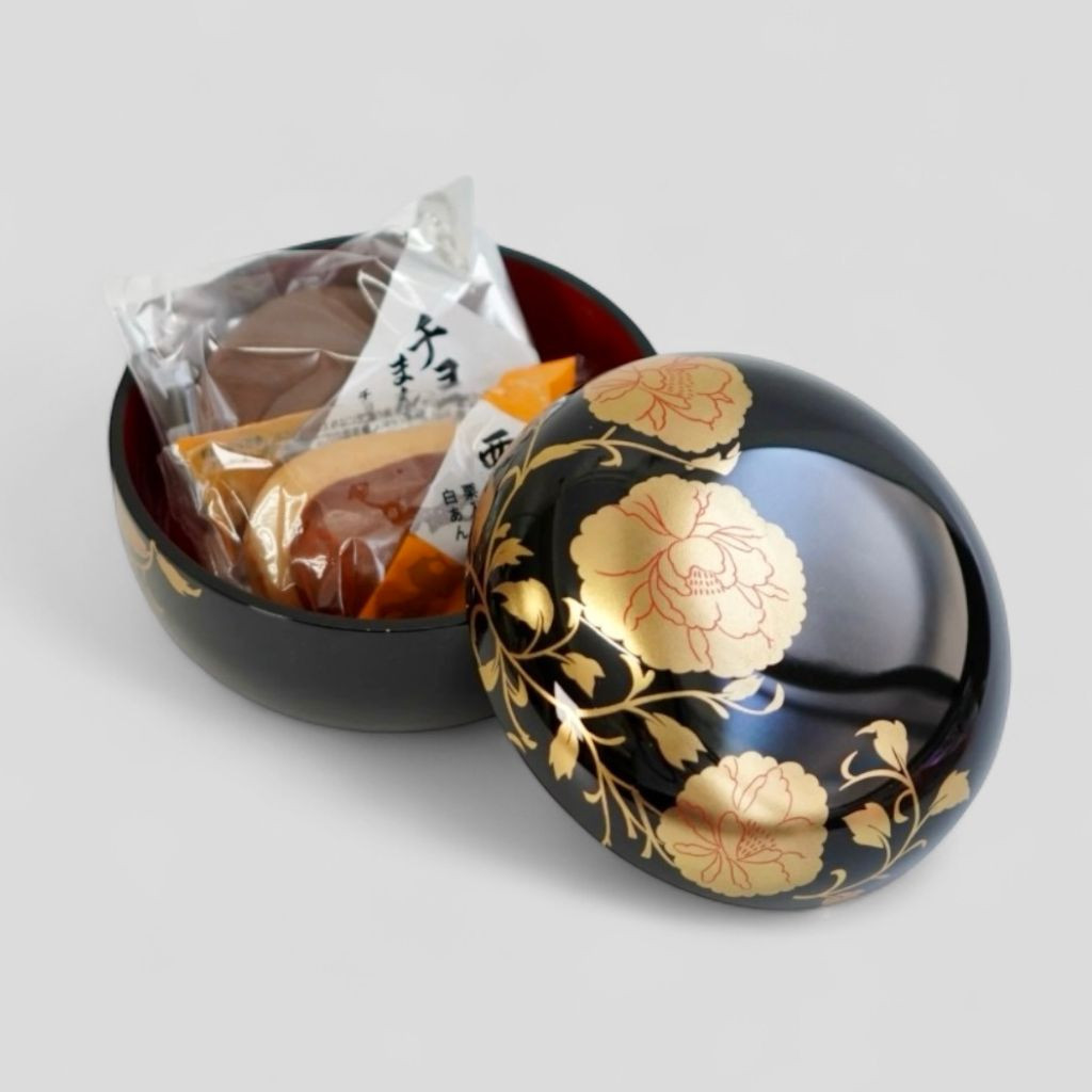 越前塗 華唐草ボンボニエール 日本製 小箱 小物入れ