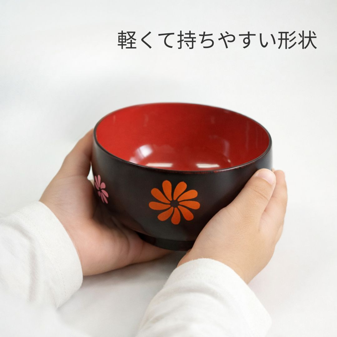 越前 こわん 子供椀 くるま どうぶつえん おはな 日本製 天然木 漆塗り