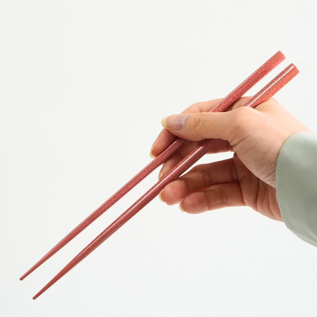 津軽 ななこ塗 夫婦細箸 （20.5cm/24.2cm）桐箱入り ペア箸 日本製