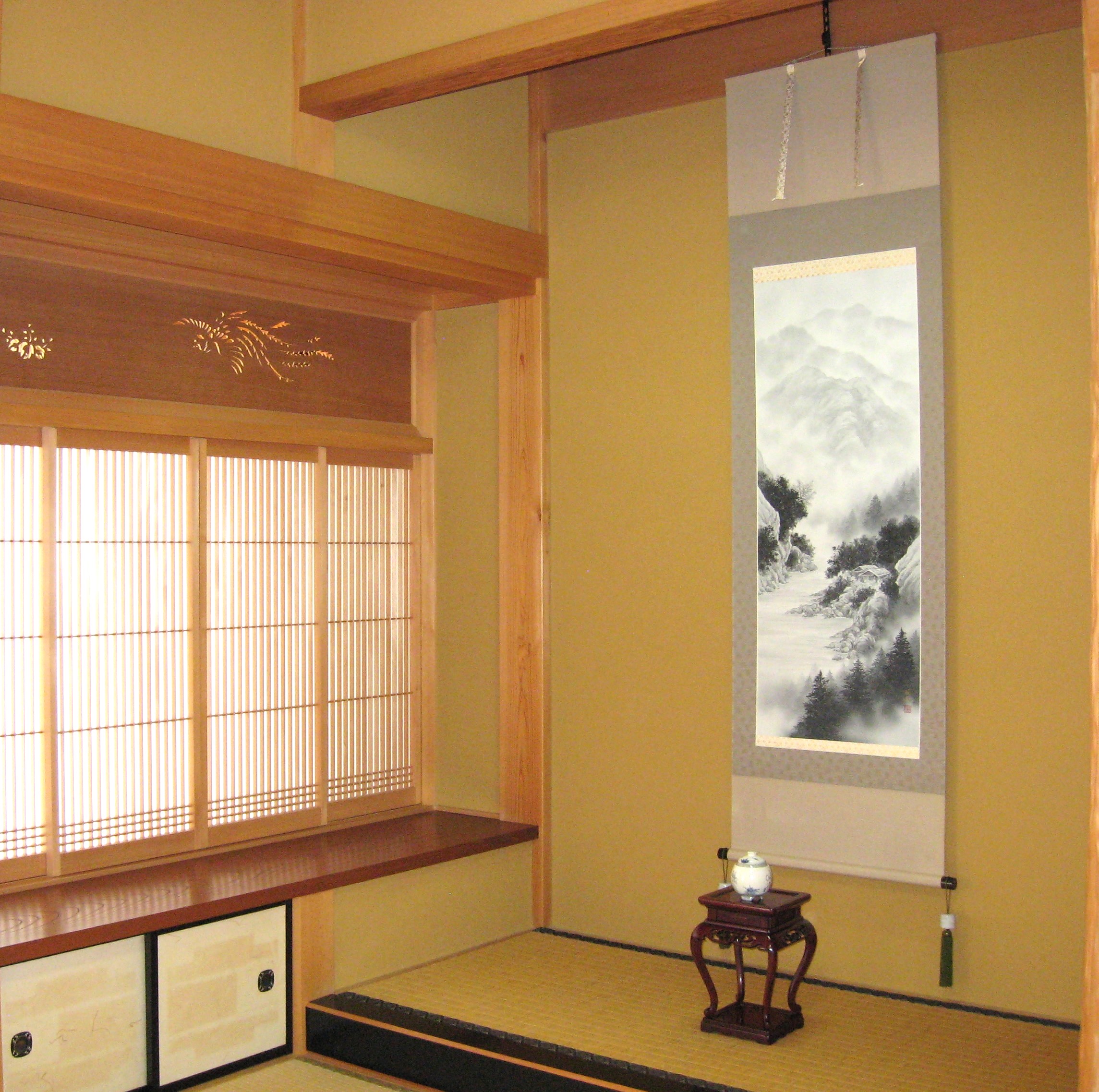 掛け軸 掛軸 水墨山水 稲垣雅彦 （真作・新品） : 掛け軸の専門店 香遊