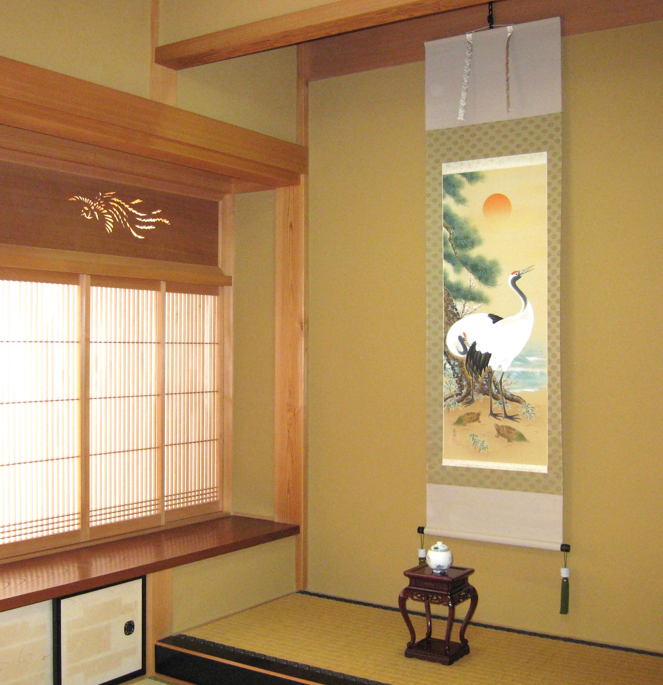 掛け軸 掛軸 松竹梅鶴亀 北川晃道 (真作・新品) : 掛け軸の専門店 香遊