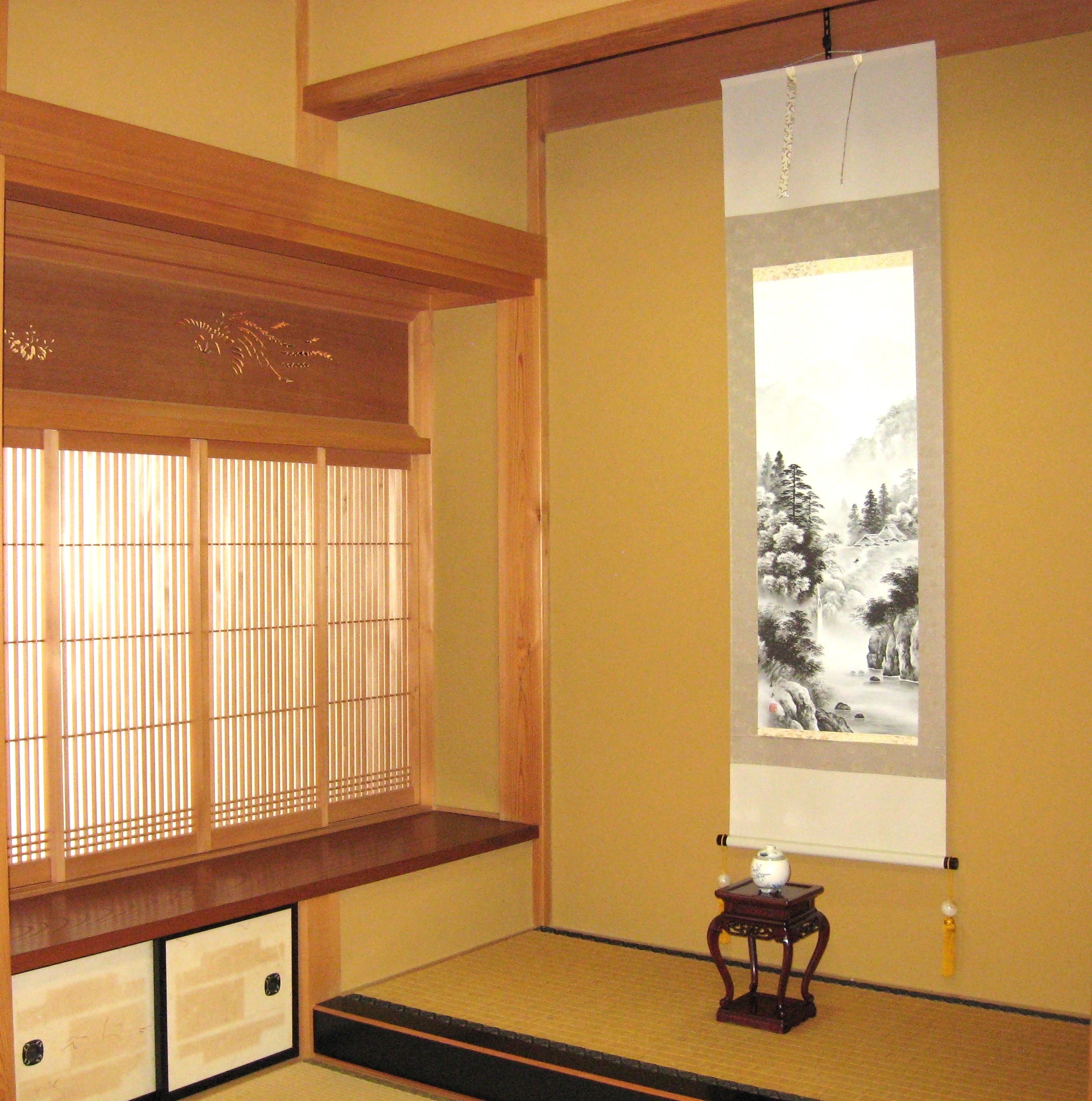 掛け軸 掛軸 水墨山水 村上和義 (特殊工芸作品・新品) : 掛け軸の専門