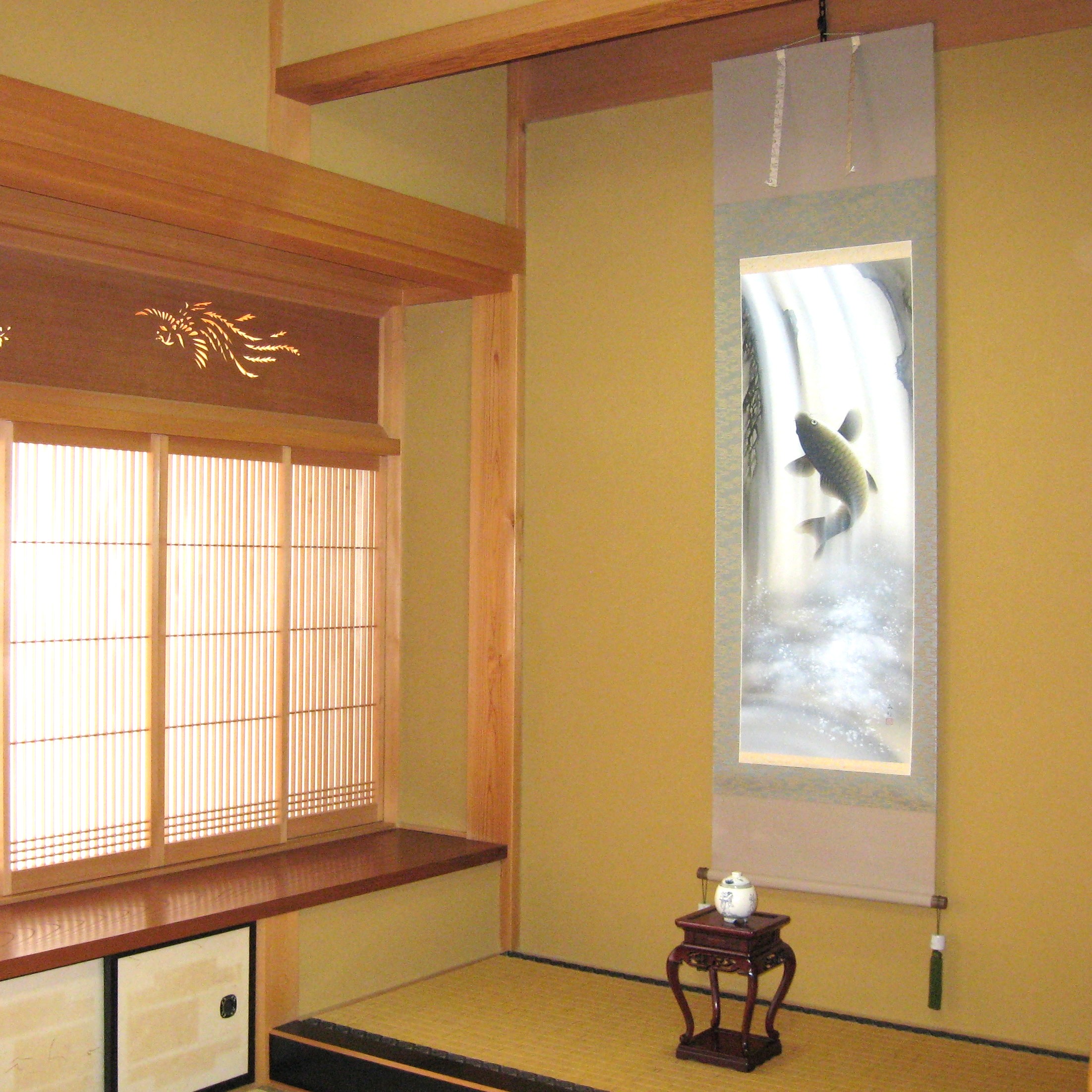 掛け軸 掛軸 滝登鯉 川島正行 (真作・新品) : 掛け軸の専門店 香遊