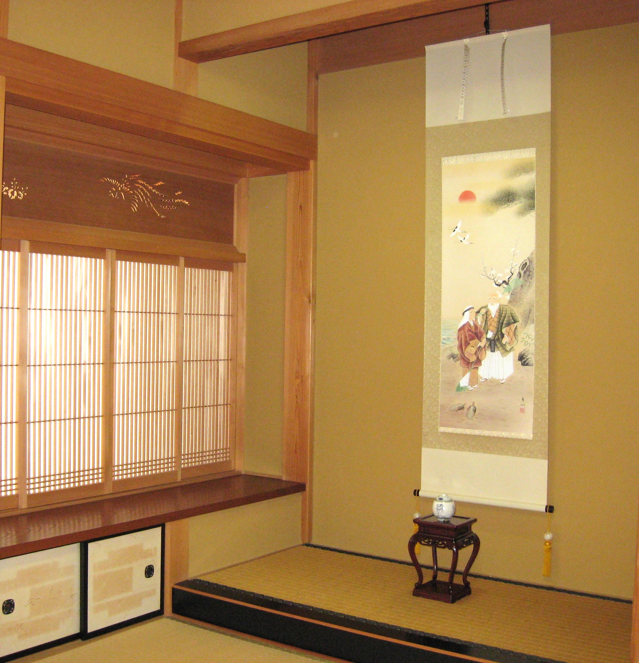 掛け軸 掛軸 高砂 野田秀仙 (特殊工芸作品・新品) : 掛け軸の