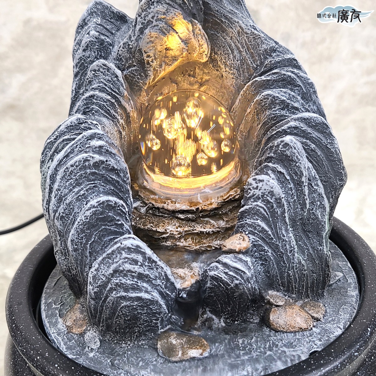 楽天市場】特大 九龍 観音 立像 (高さ約39cm) 銅製 ＜ 開運