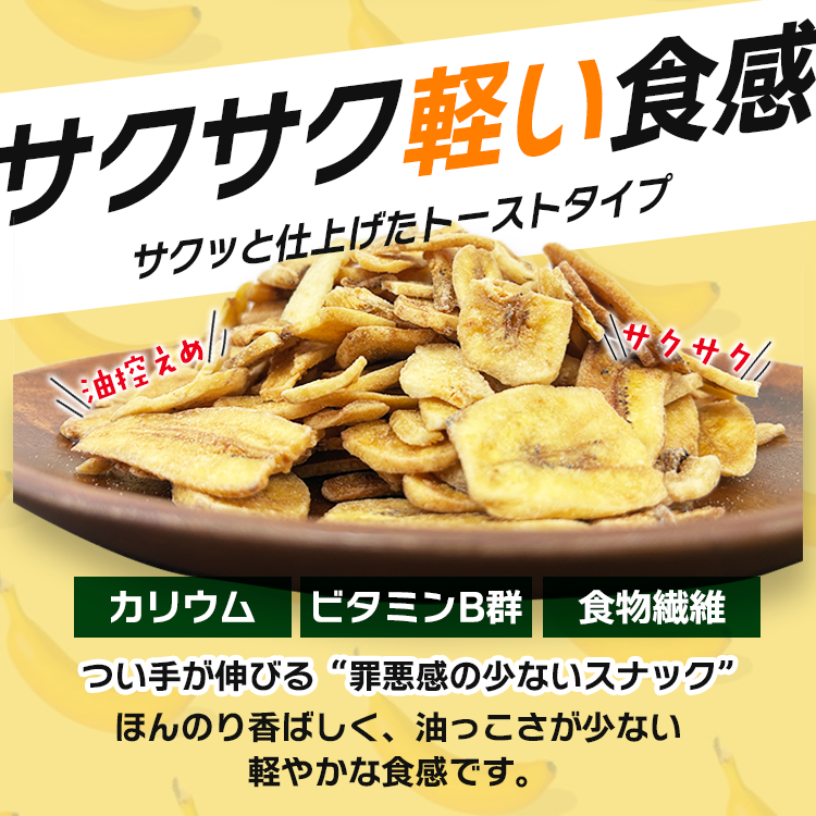 ドライフルーツ バナナチップス トーストタイプ 送料無料