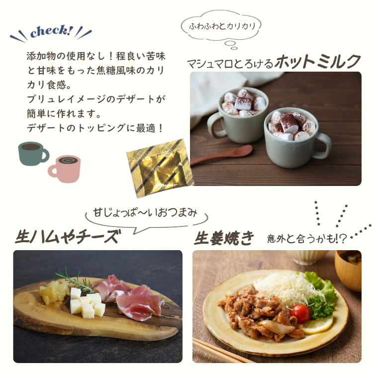 カラメル 顆粒タイプ プリン ブリュレ アイス デザート スイーツ 小袋 使い切り