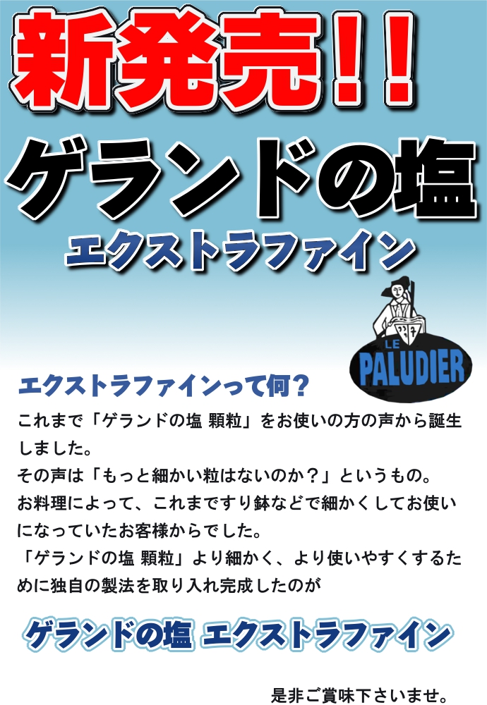 塩 天日塩 ゲランドの塩 微粒